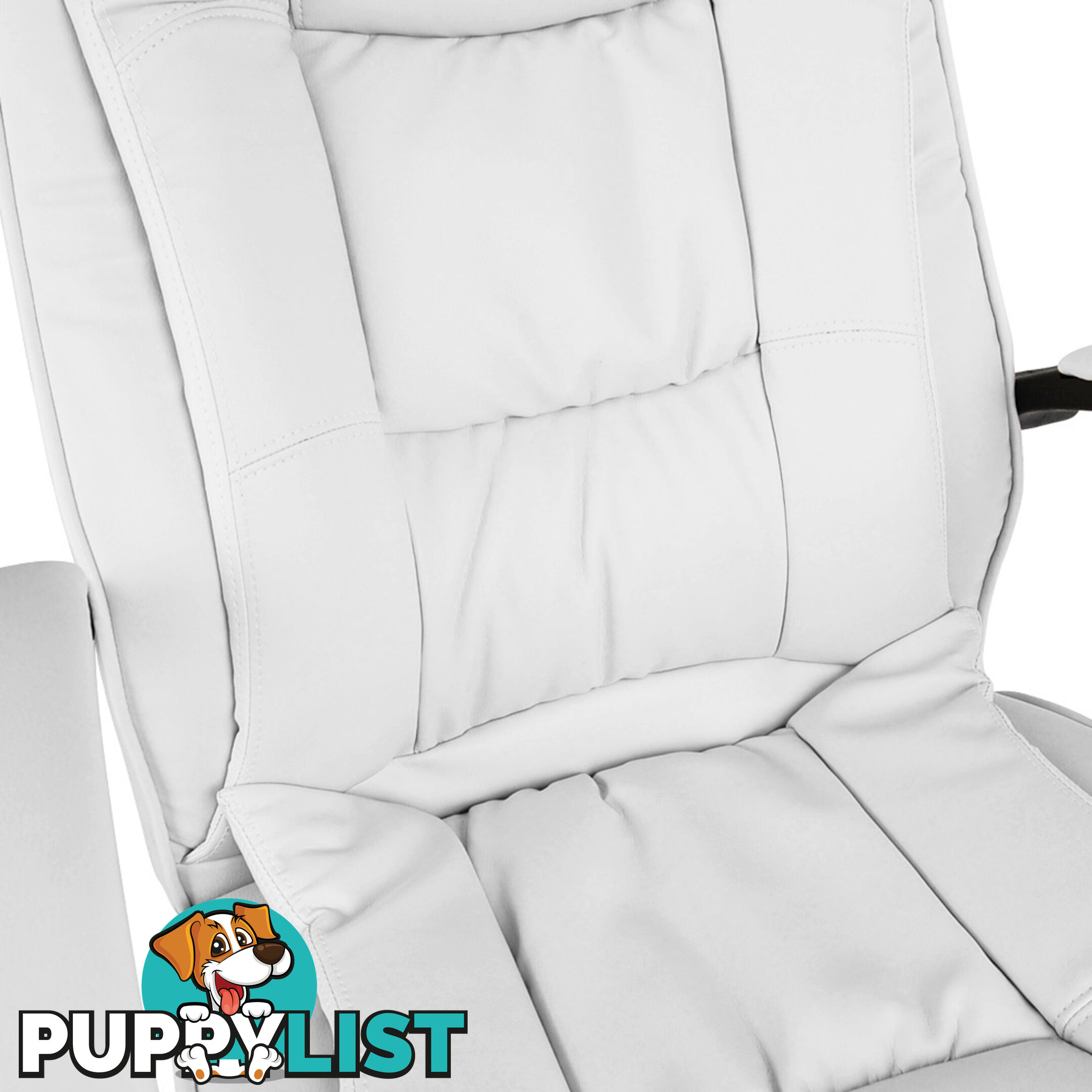 Executive PU Leather Office Computer Chair White