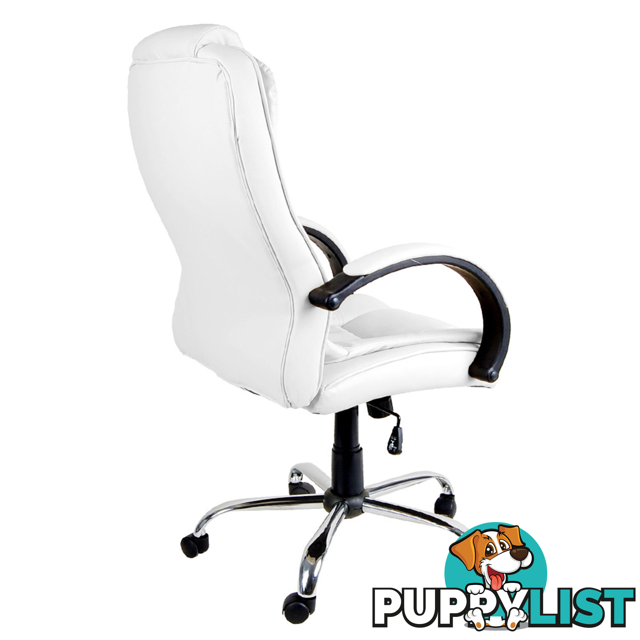 Executive PU Leather Office Computer Chair White