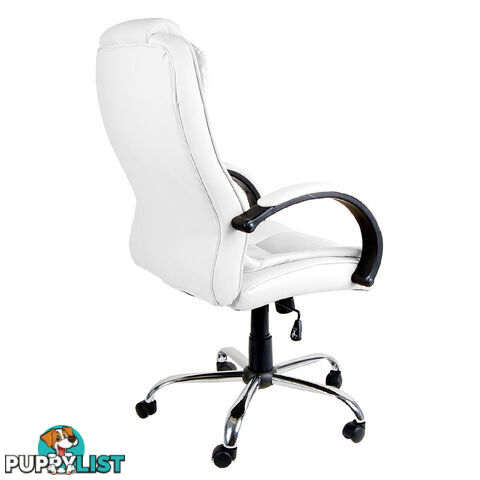 Executive PU Leather Office Computer Chair White