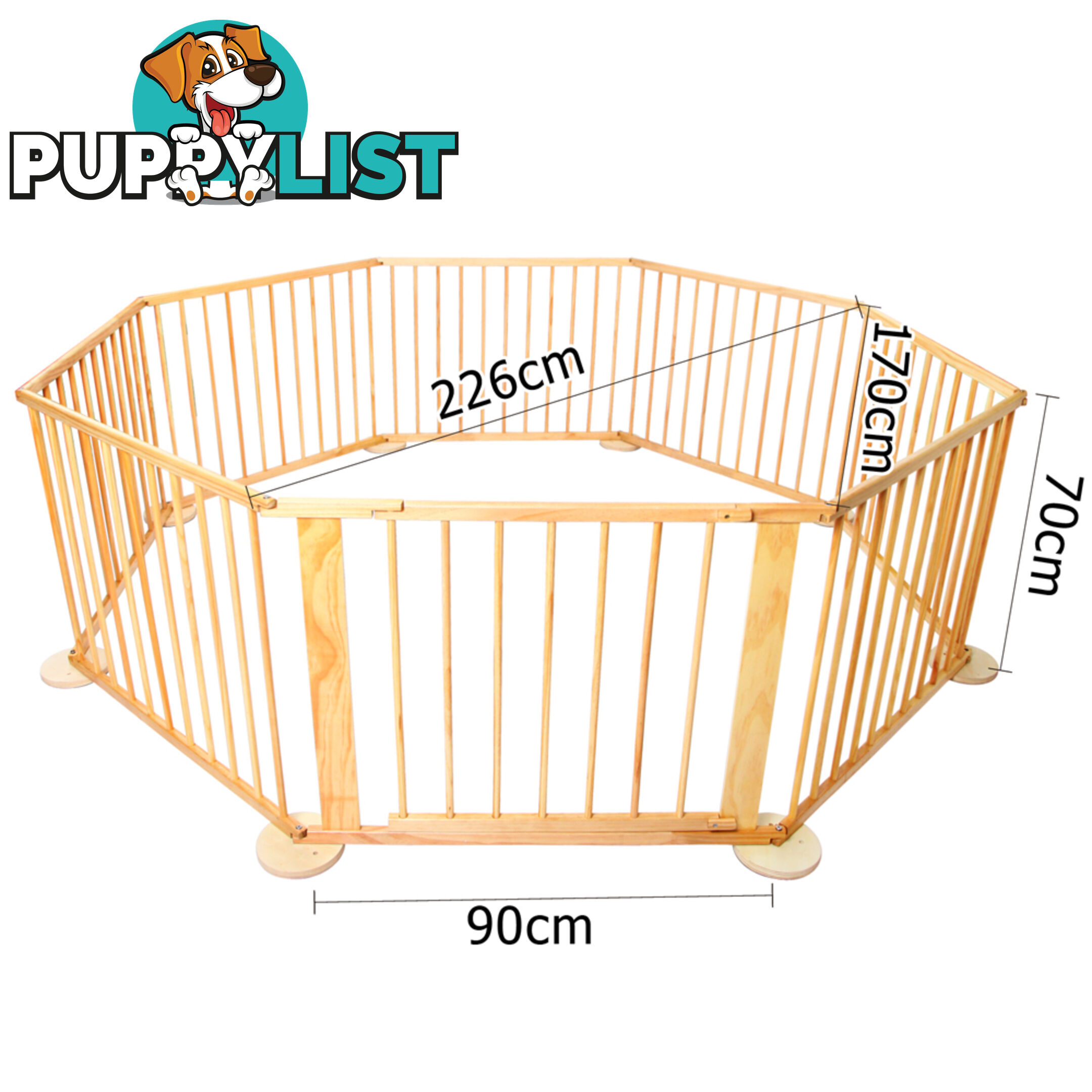 Baby Natural Wooden Playpen