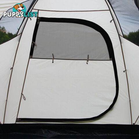 6 Person Family Camping Tent Navy Grey