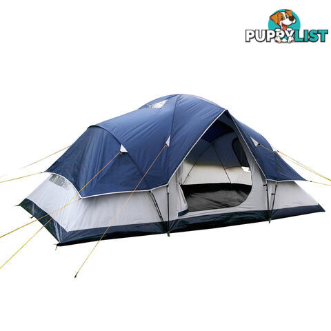 6 Person Family Camping Tent Navy Grey