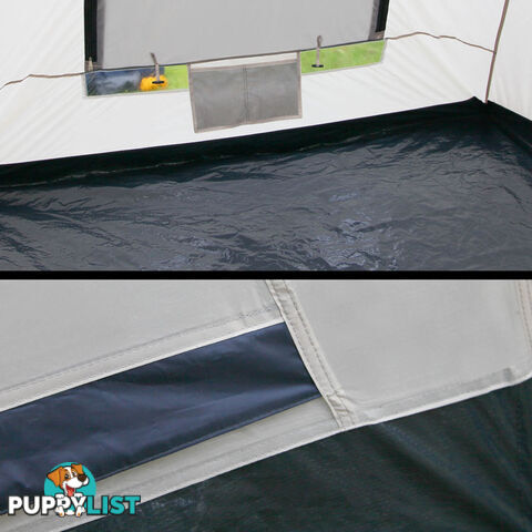 6 Person Family Camping Tent Navy Grey