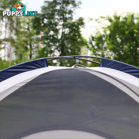 6 Person Family Camping Tent Navy Grey