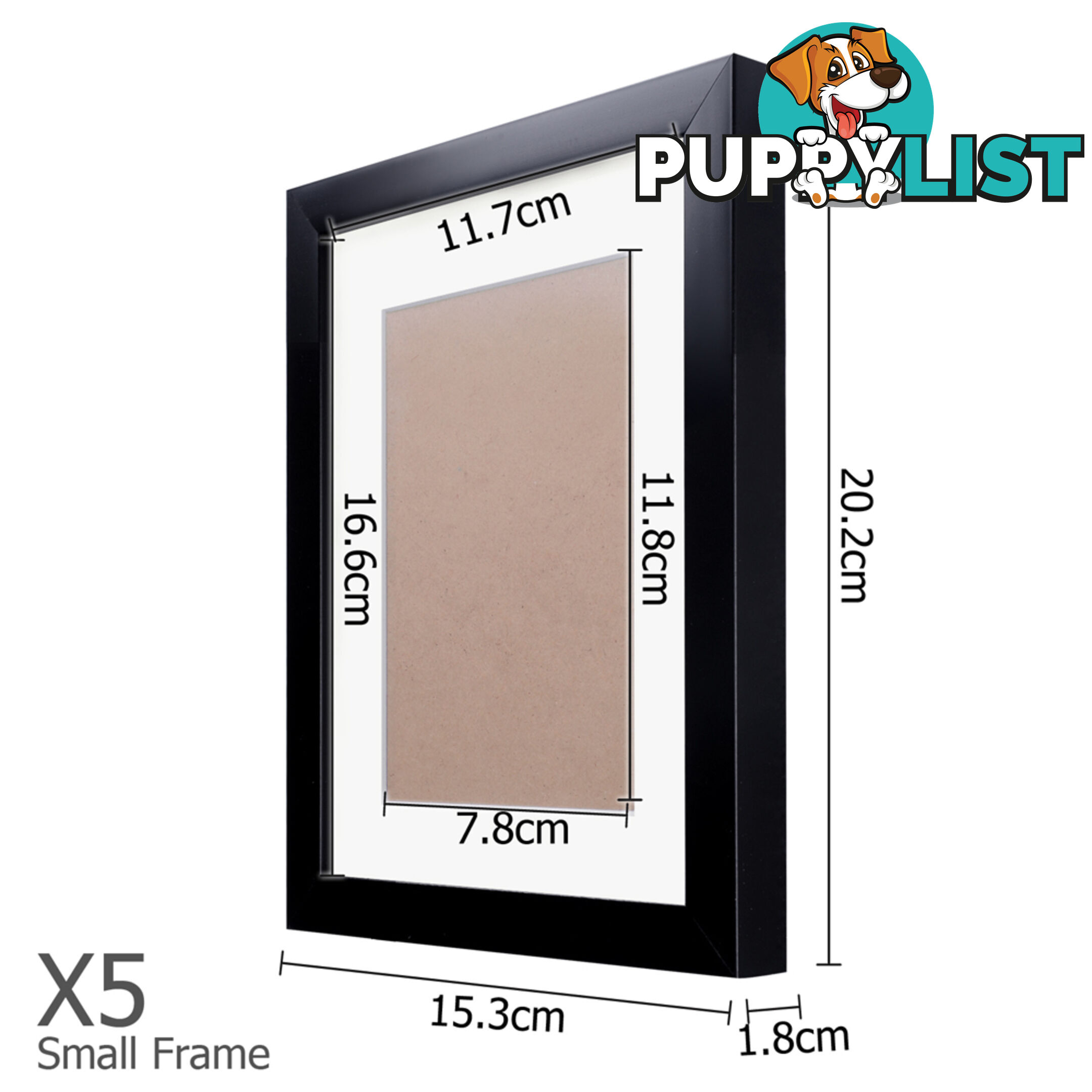 11 pcs Photo Frames Set Wall Black