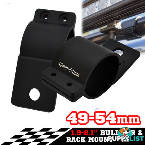 PAIR Bullbar Mounting Bracket Clamp FOR LIGHT BAR Rigid HID ARB MOUNT 49 54mm