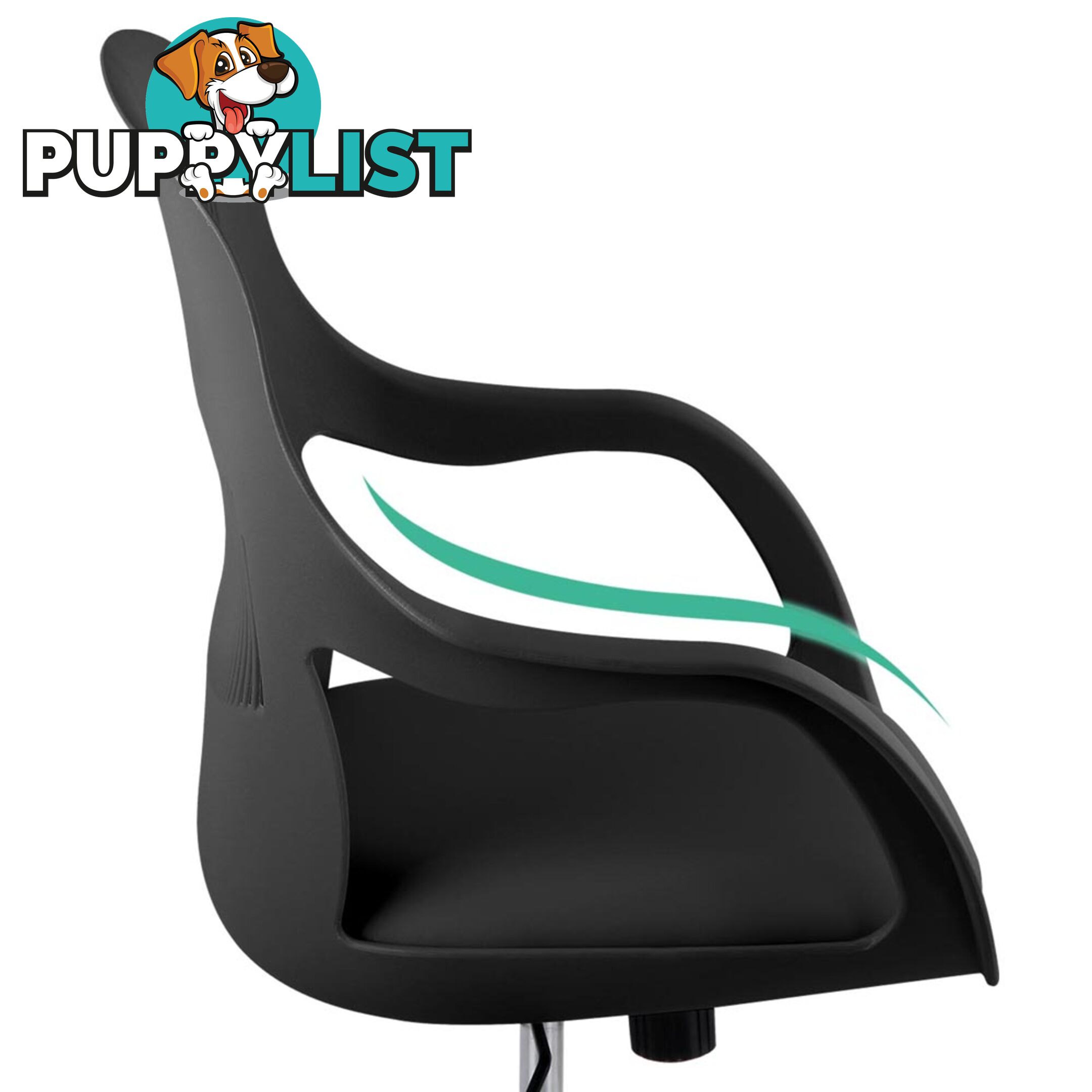 Modern Office Desk Chair  - Black