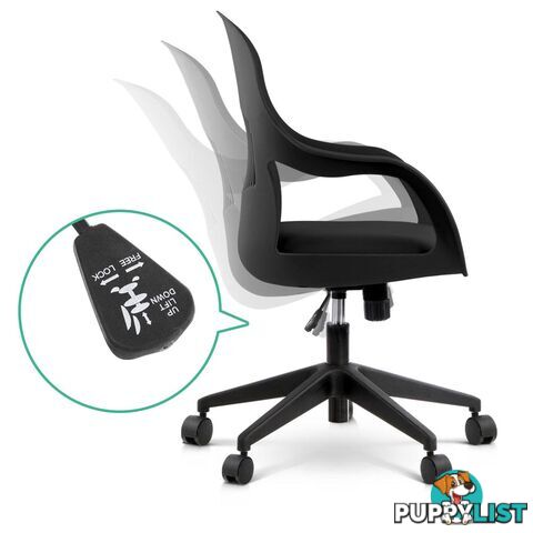 Modern Office Desk Chair  - Black