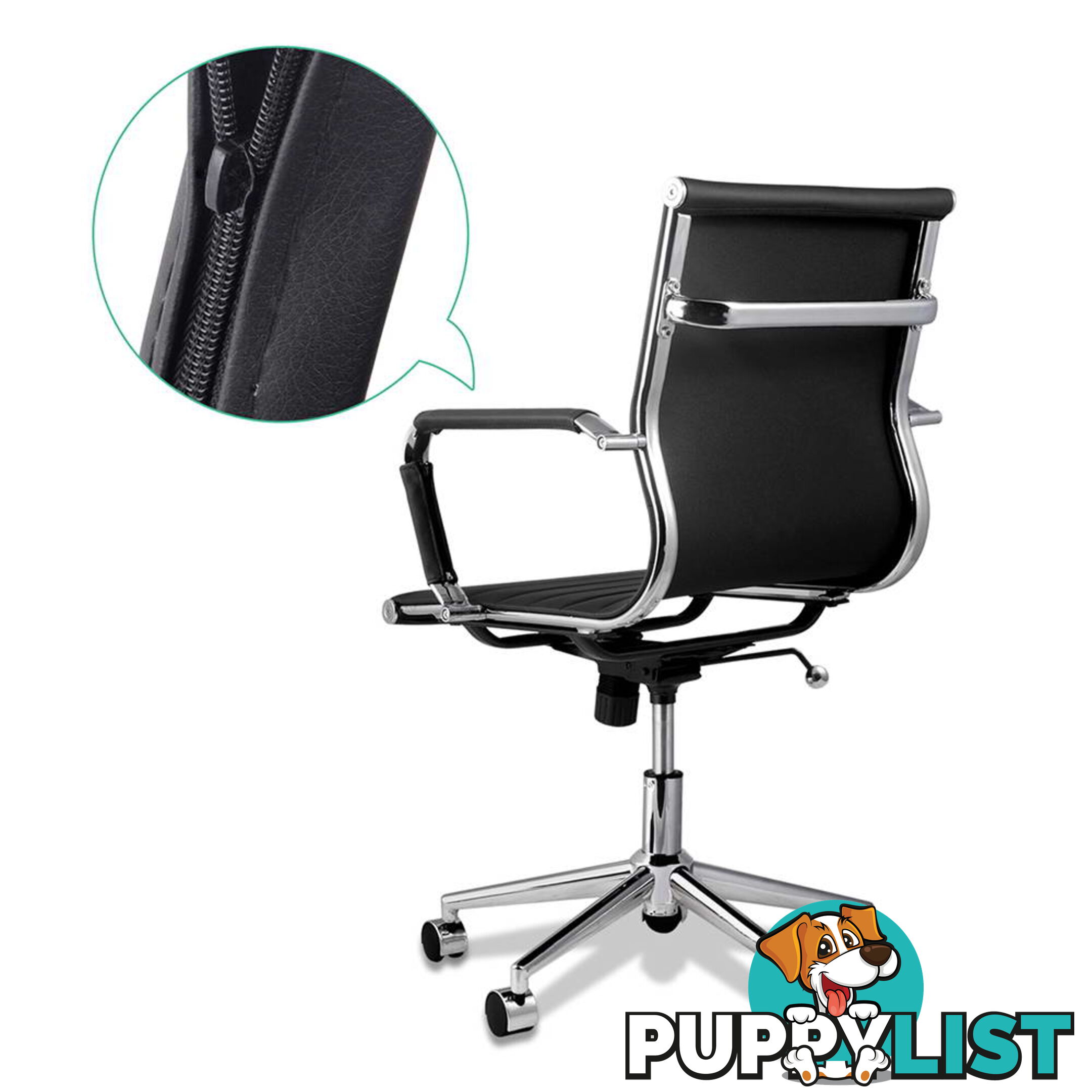 Eames Replica PU Leather Executive Designer Office Chair Black