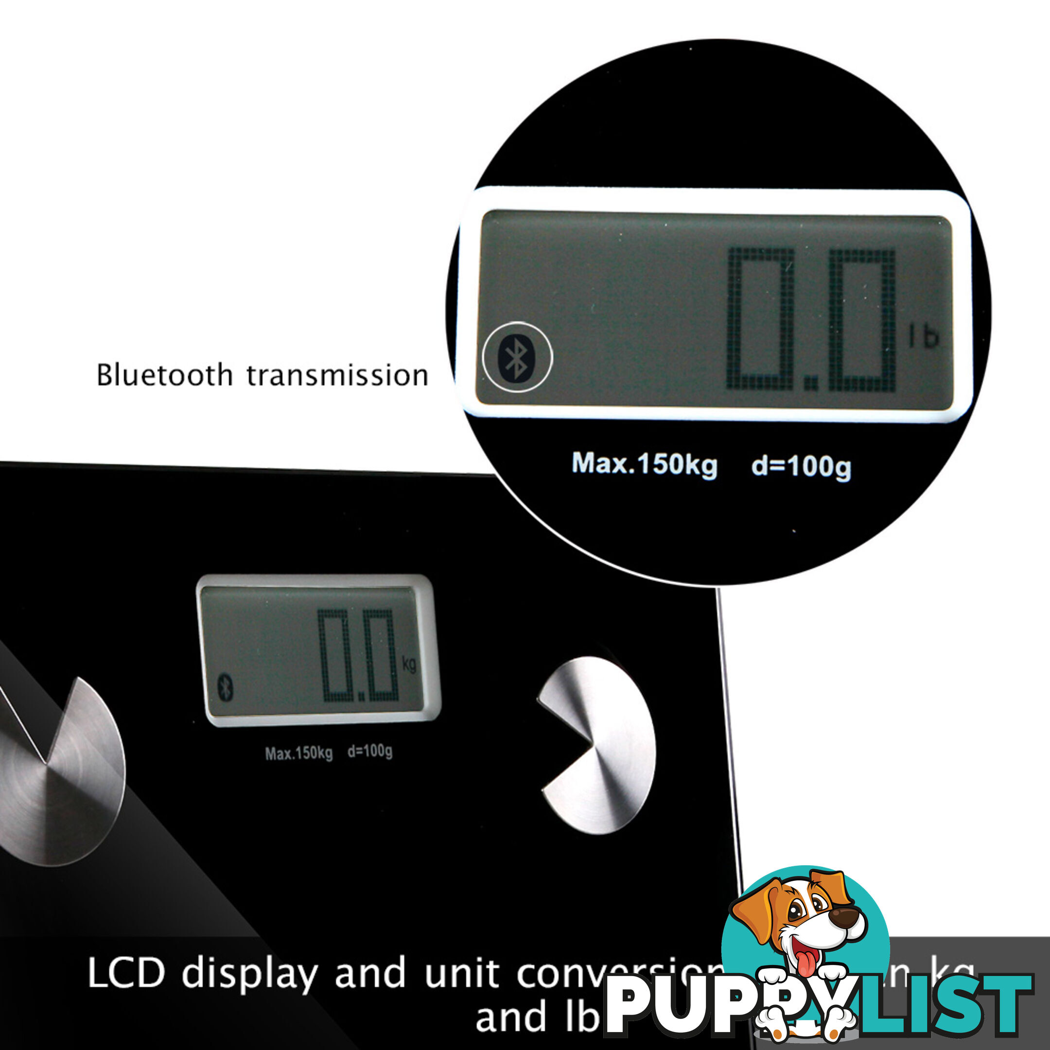 Digital Bathroom Scale w/ Wireless Bluetooth 150KG