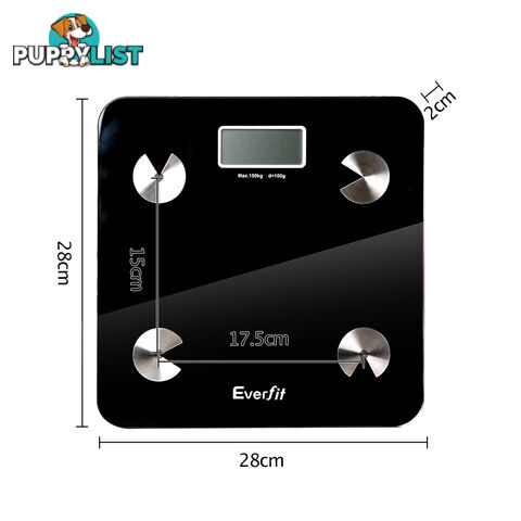 Digital Bathroom Scale w/ Wireless Bluetooth 150KG