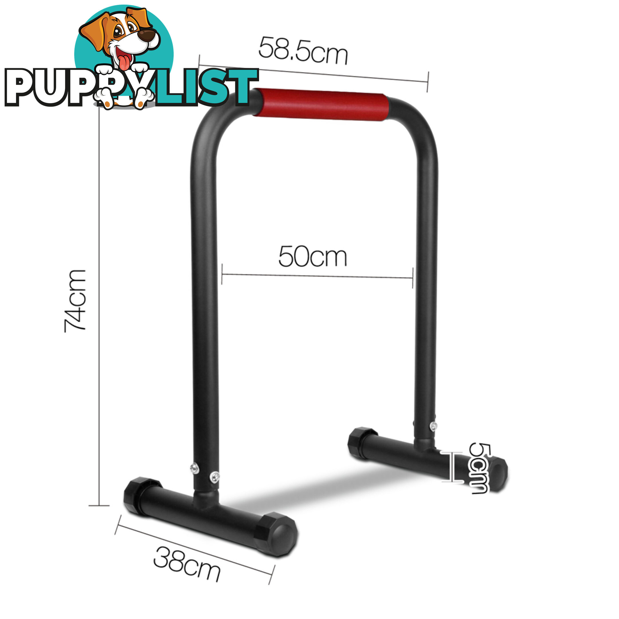 Fitness Chin Up Dip Parallel Bars Black