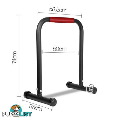 Fitness Chin Up Dip Parallel Bars Black