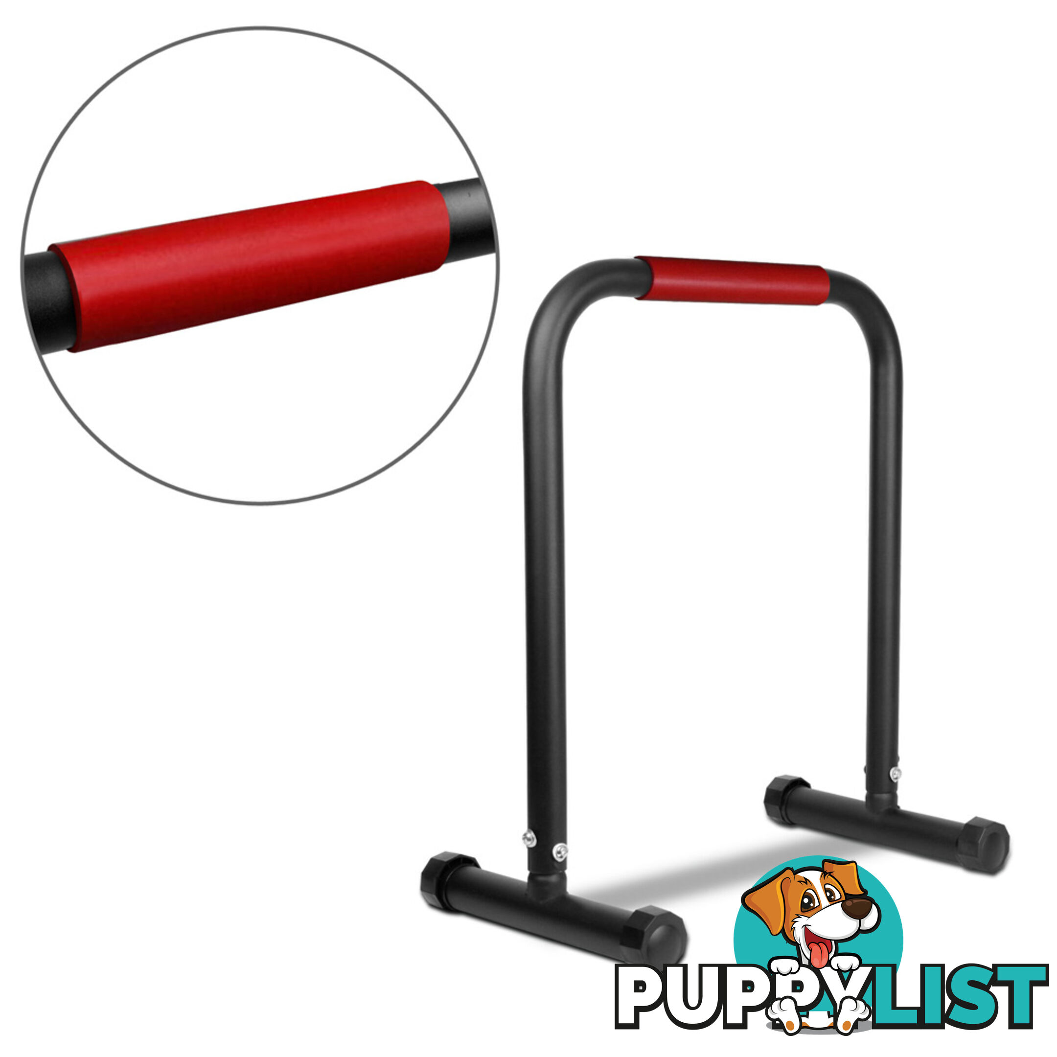 Fitness Chin Up Dip Parallel Bars Black