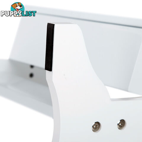 Table top Jewellery Cabinet w/ Mirror White