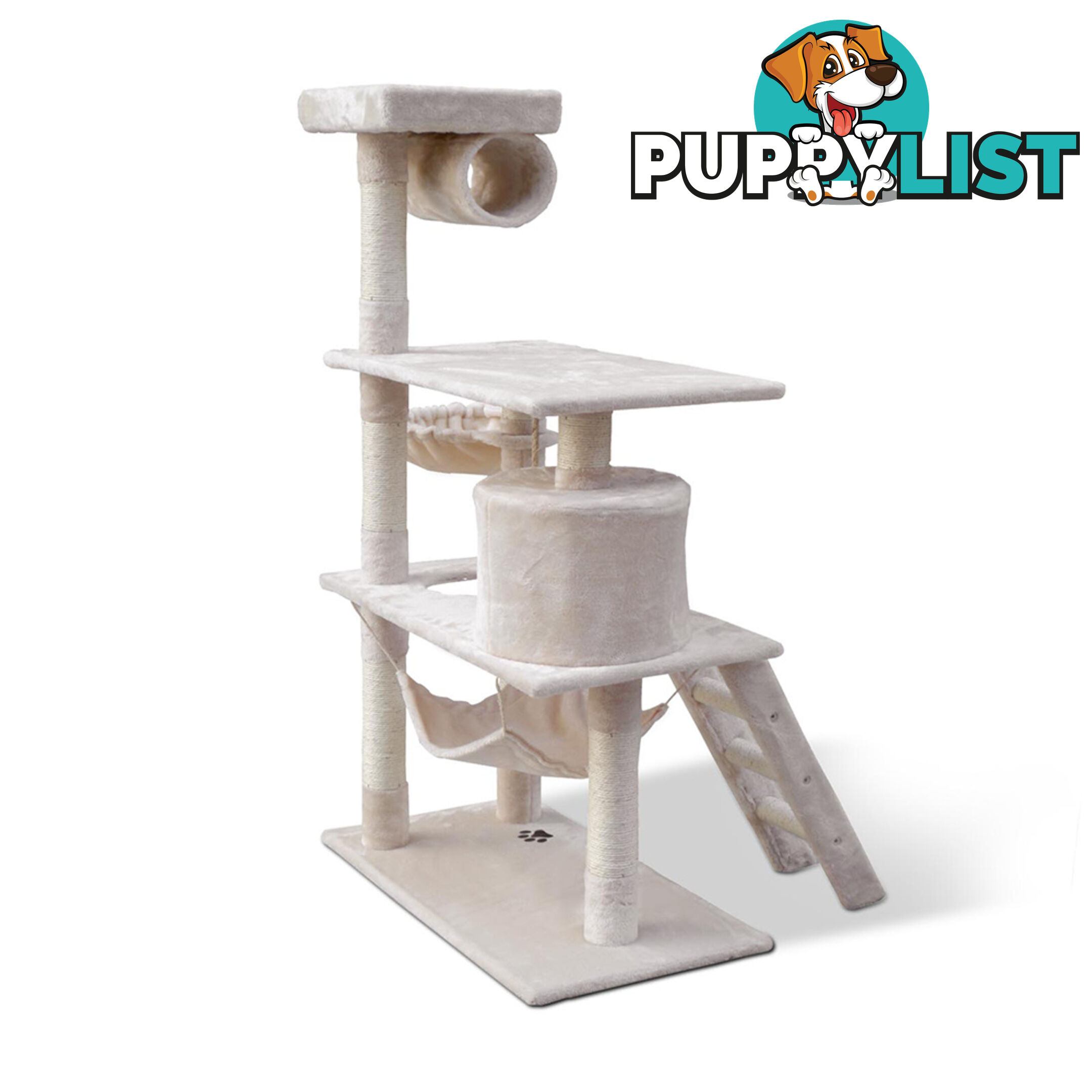 Cat Scratching Post  Tree House Condo 141cm Beige