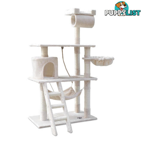 Cat Scratching Post  Tree House Condo 141cm Beige