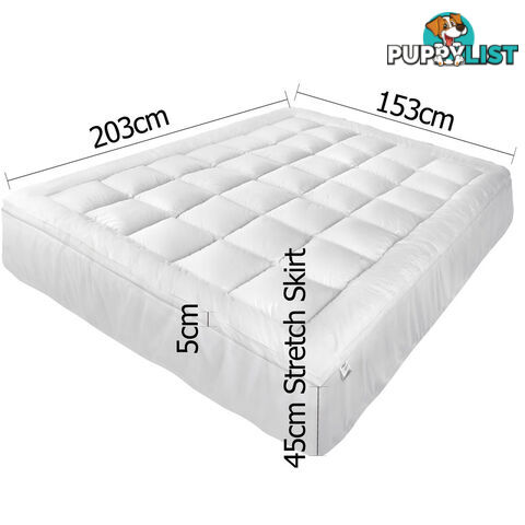 Pillowtop Mattress Topper Memory Resistant Protector Pad Cover Queen