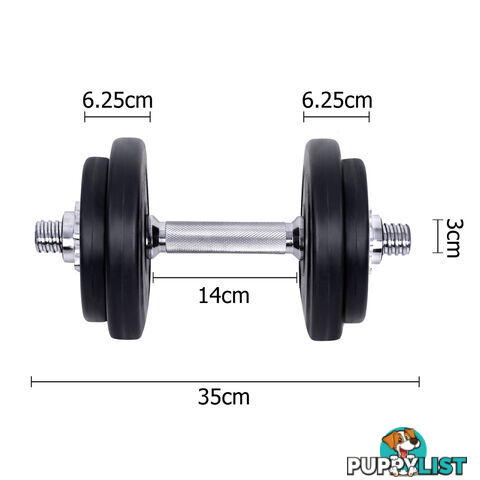 20kg Fitness Gym Exercise Dumbbell Set