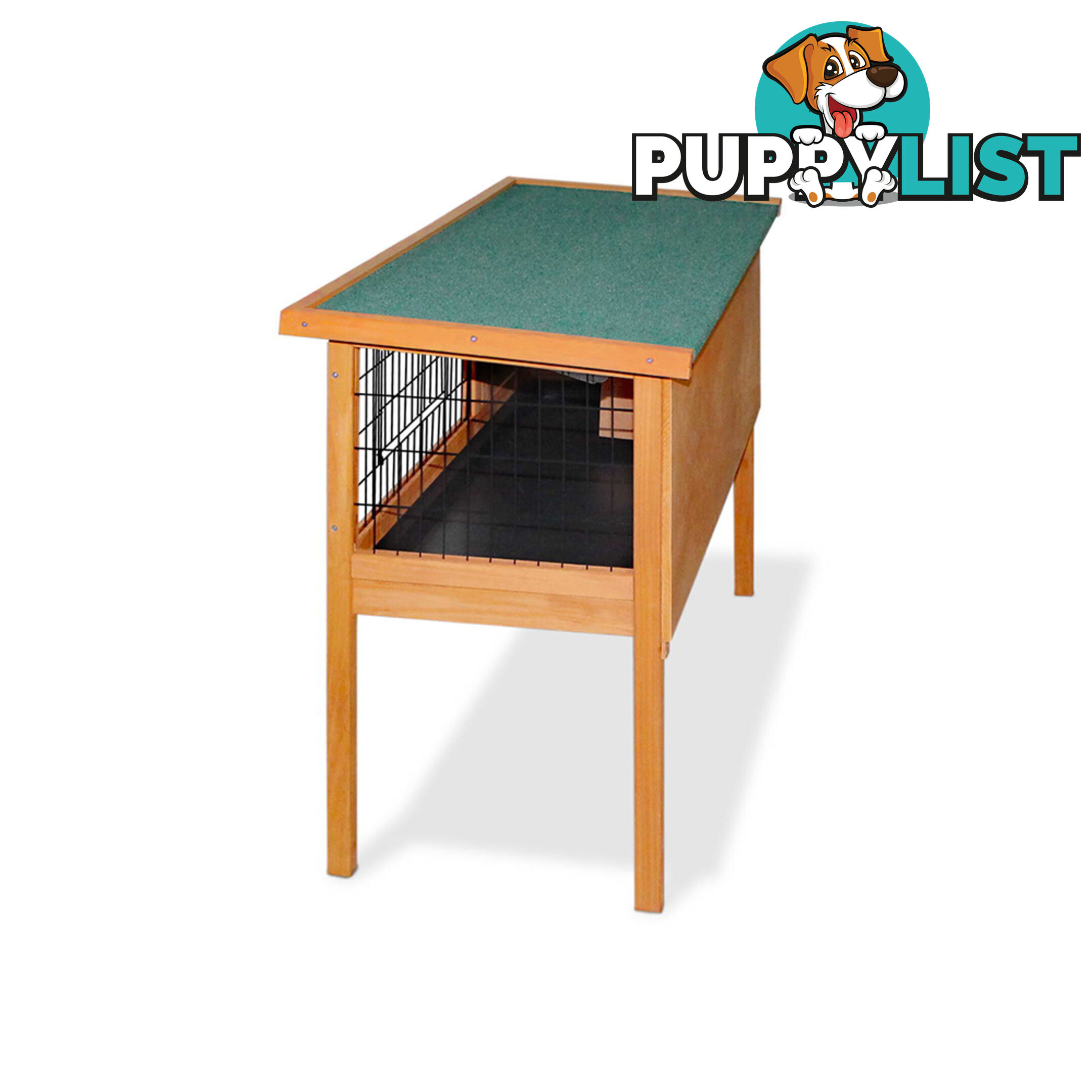 Rabbit Hutch with Hinged Lid