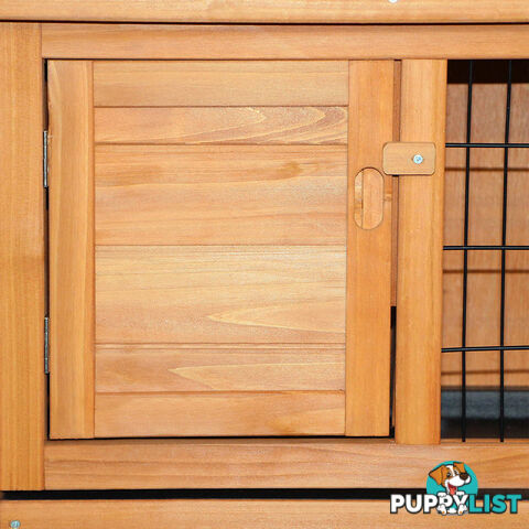 Rabbit Hutch with Hinged Lid