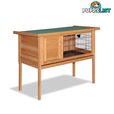 Rabbit Hutch with Hinged Lid