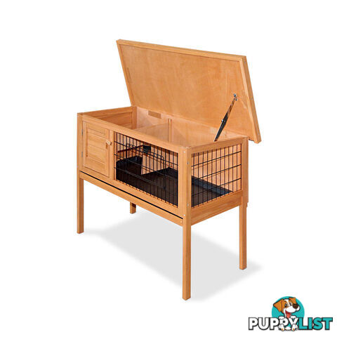 Rabbit Hutch with Hinged Lid