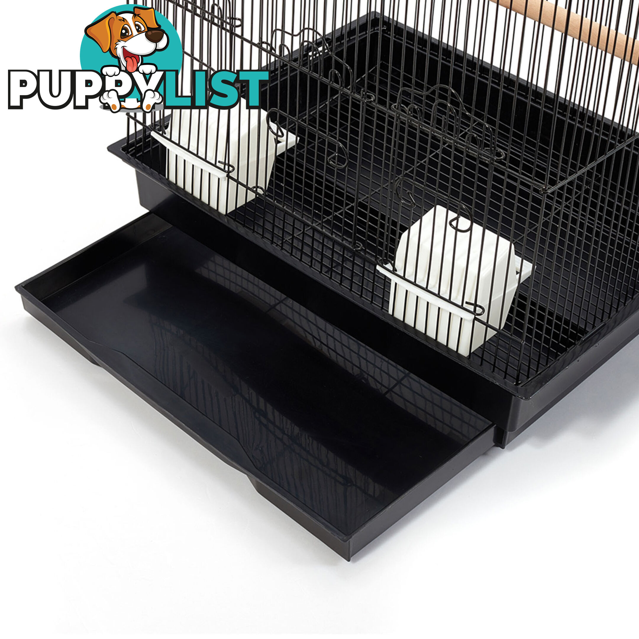 Pet Bird Cage Black Medium - 88CM