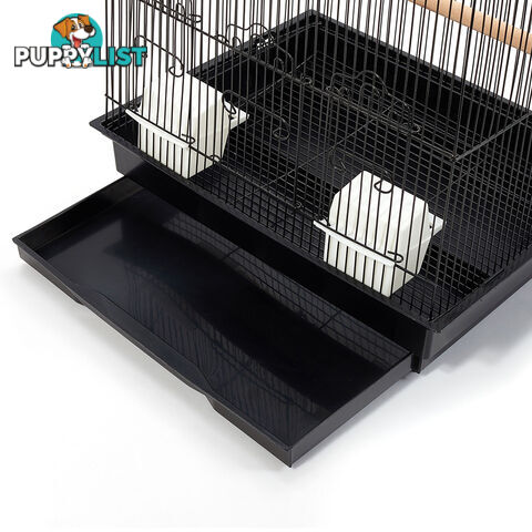 Pet Bird Cage Black Medium - 88CM