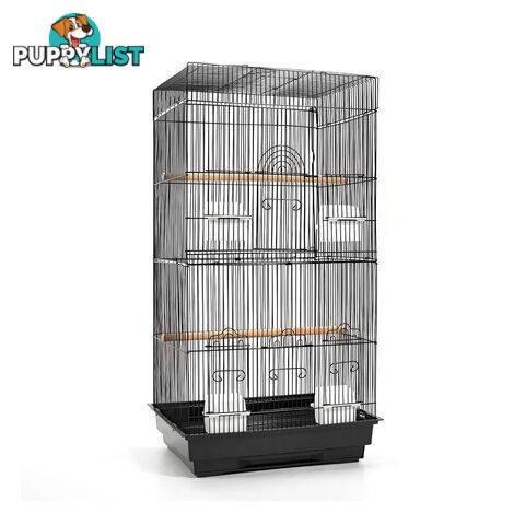 Pet Bird Cage Black Medium - 88CM