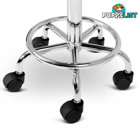 Saddle PU Swivel Salon Stool Black