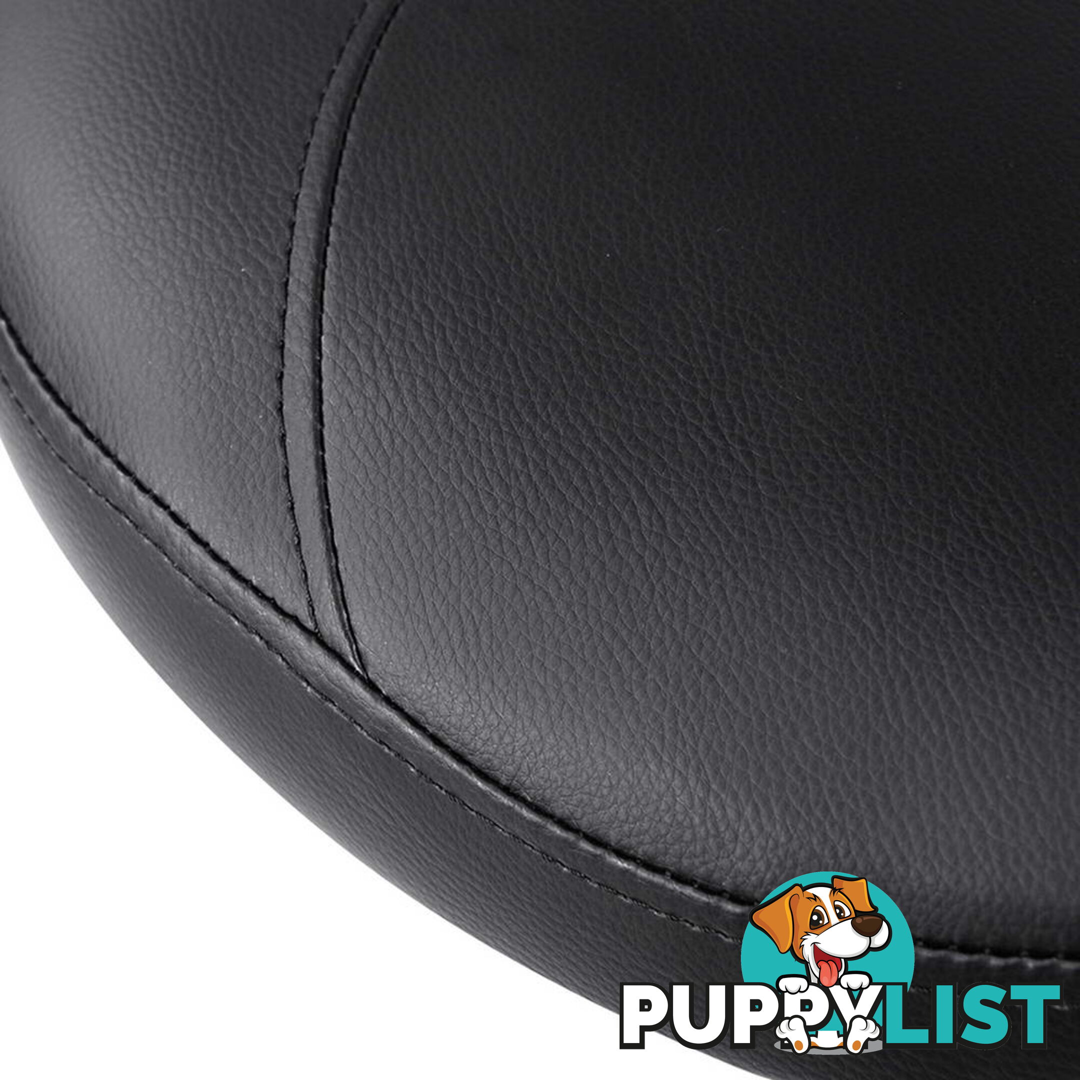 Saddle PU Swivel Salon Stool Black