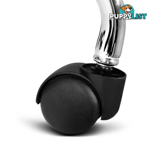 Saddle PU Swivel Salon Stool Black