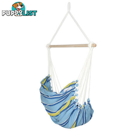 Hammock Swing Chair w/ Cushion Light Blue