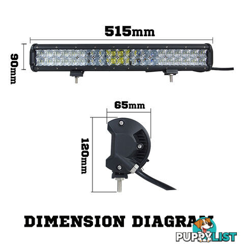 Osram 20inch 294W 5D Lens LED Light Bar Flood Spot Combo Work Lamp SUV ATV 4WD