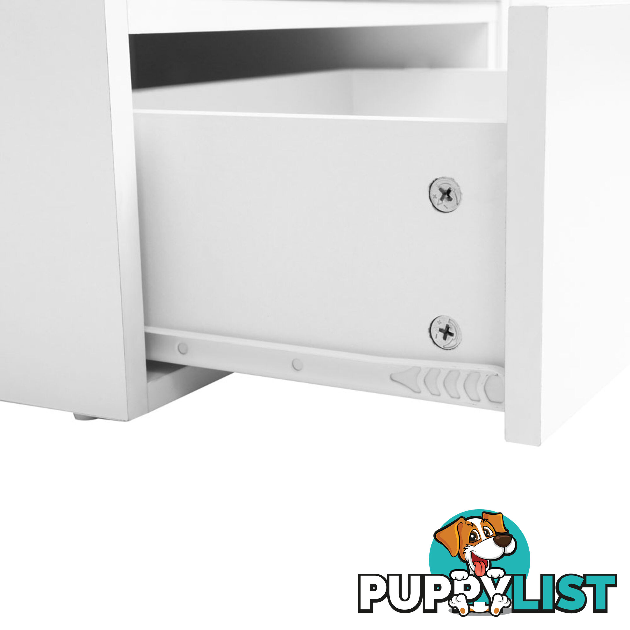 TV Stand Entertainment Unit Adjustable Cabinet White