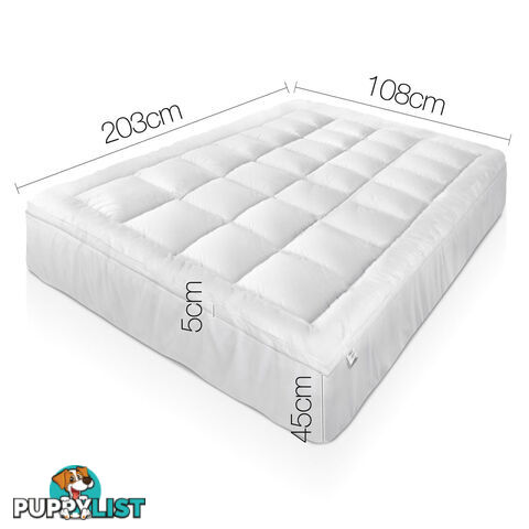 Bamboo Pillowtop Mattress Topper 5cm - King Single