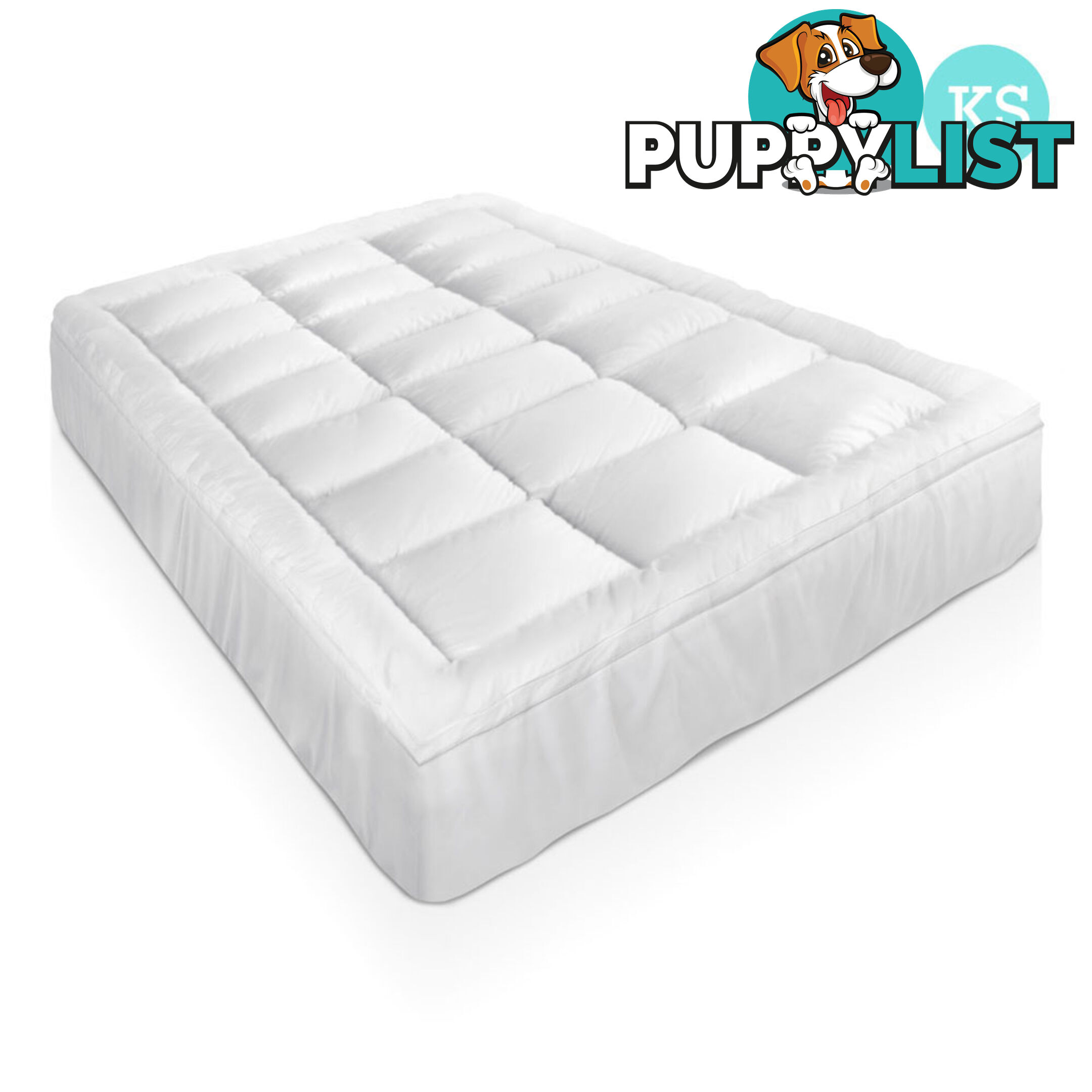 Bamboo Pillowtop Mattress Topper 5cm - King Single