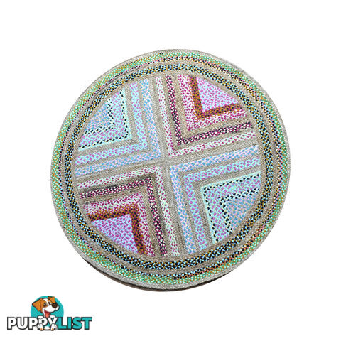 The X Round Rug Multi Colour 120x120cm