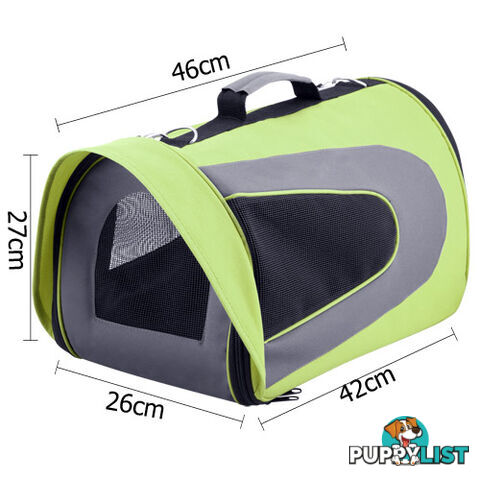 Pet Dog Cat Carrier Travel Bag Large Lime Green