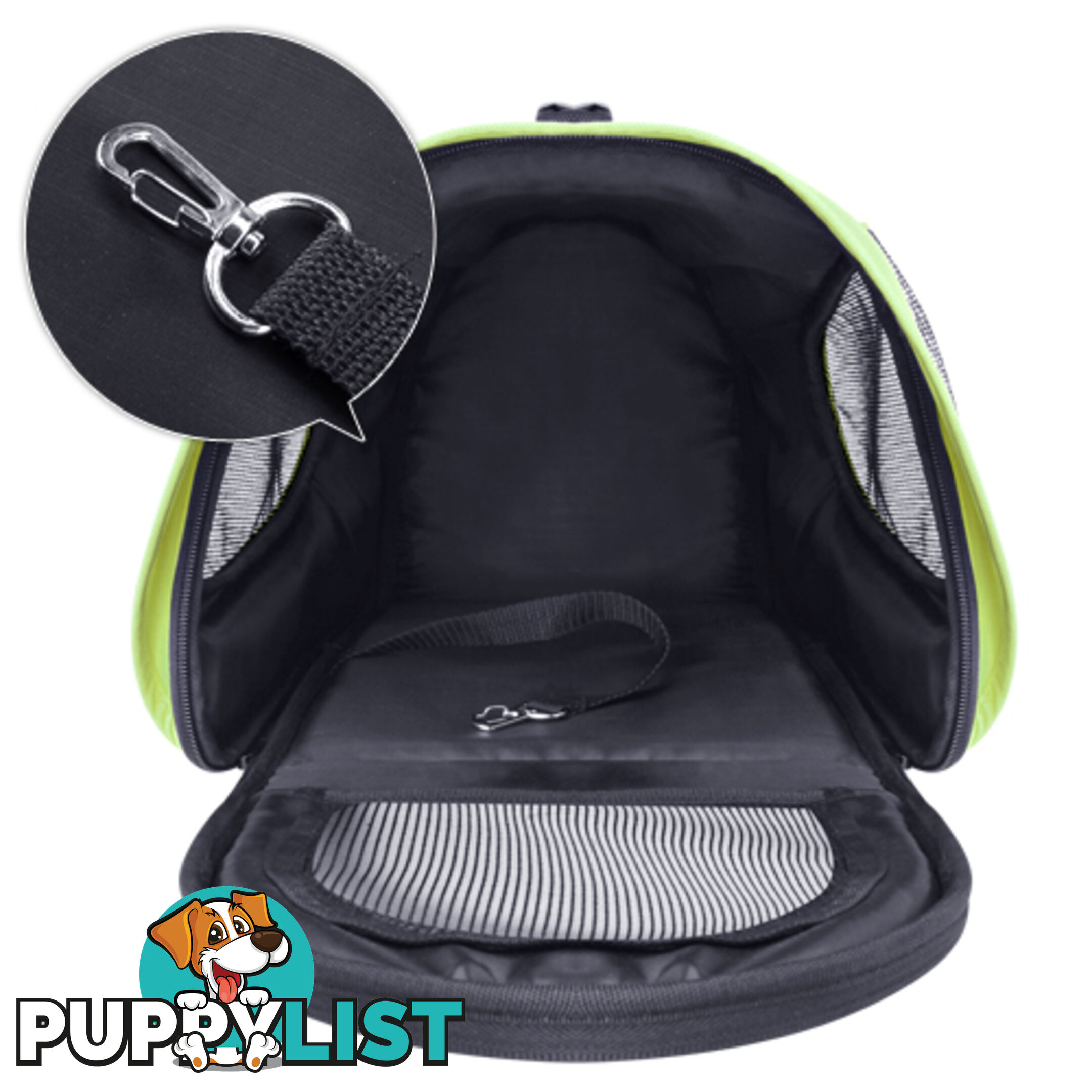 Pet Dog Cat Carrier Travel Bag Large Lime Green