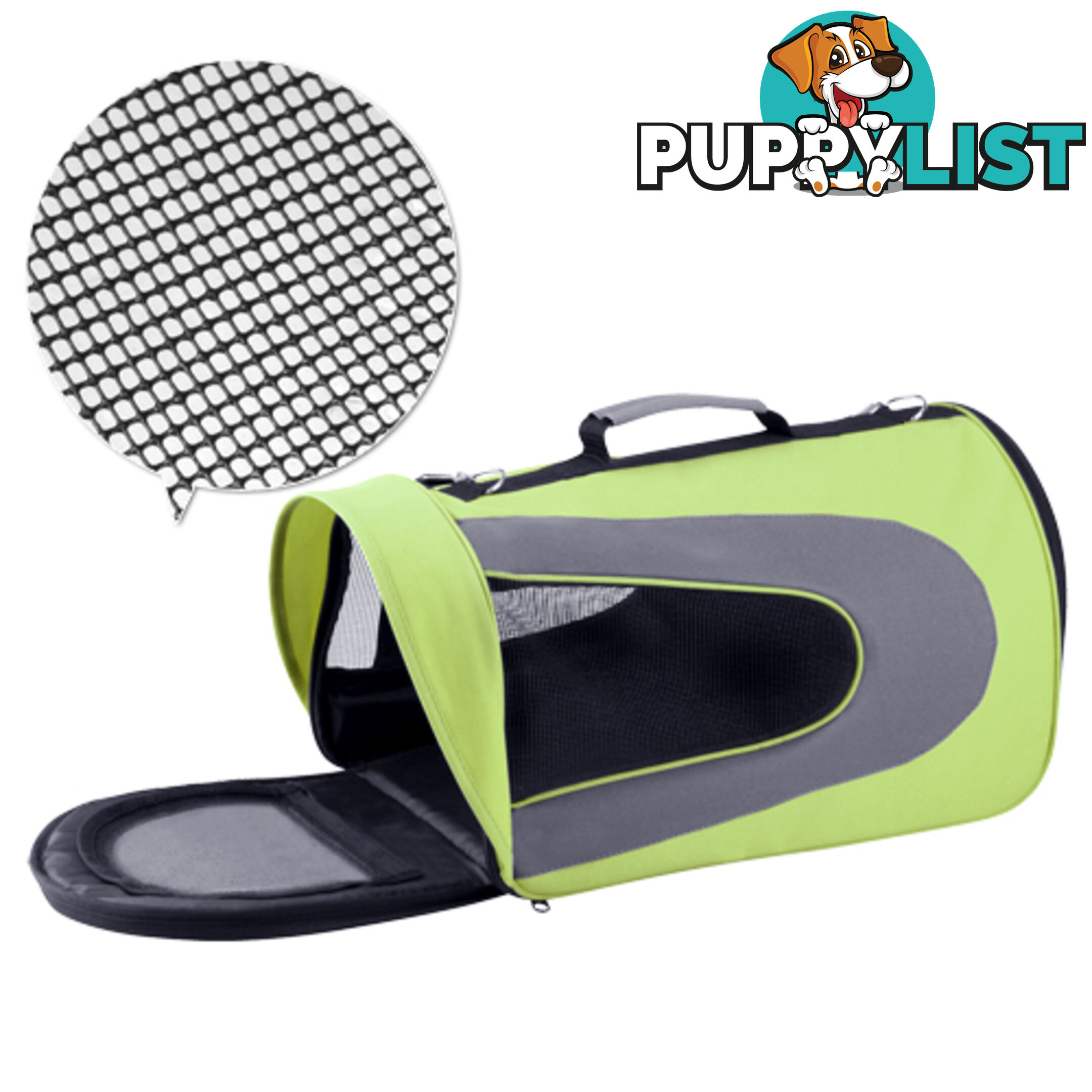 Pet Dog Cat Carrier Travel Bag Large Lime Green