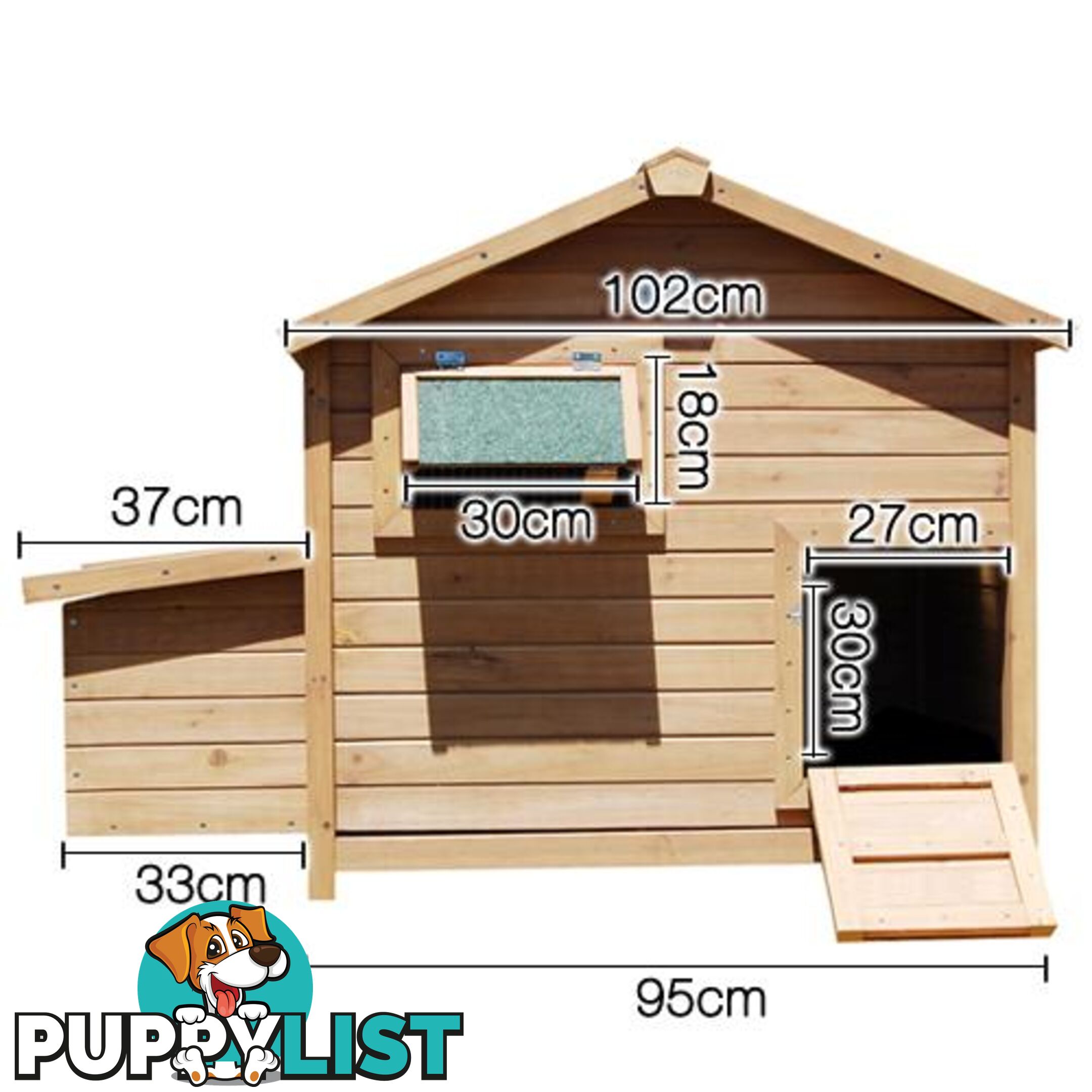 Deluxe Roomy Chicken Coop