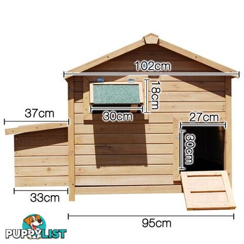 Deluxe Roomy Chicken Coop