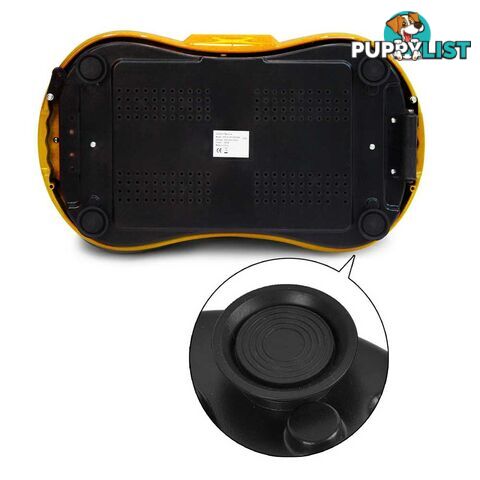 1000W Vibrating Plate with Roller Wheels - Gold