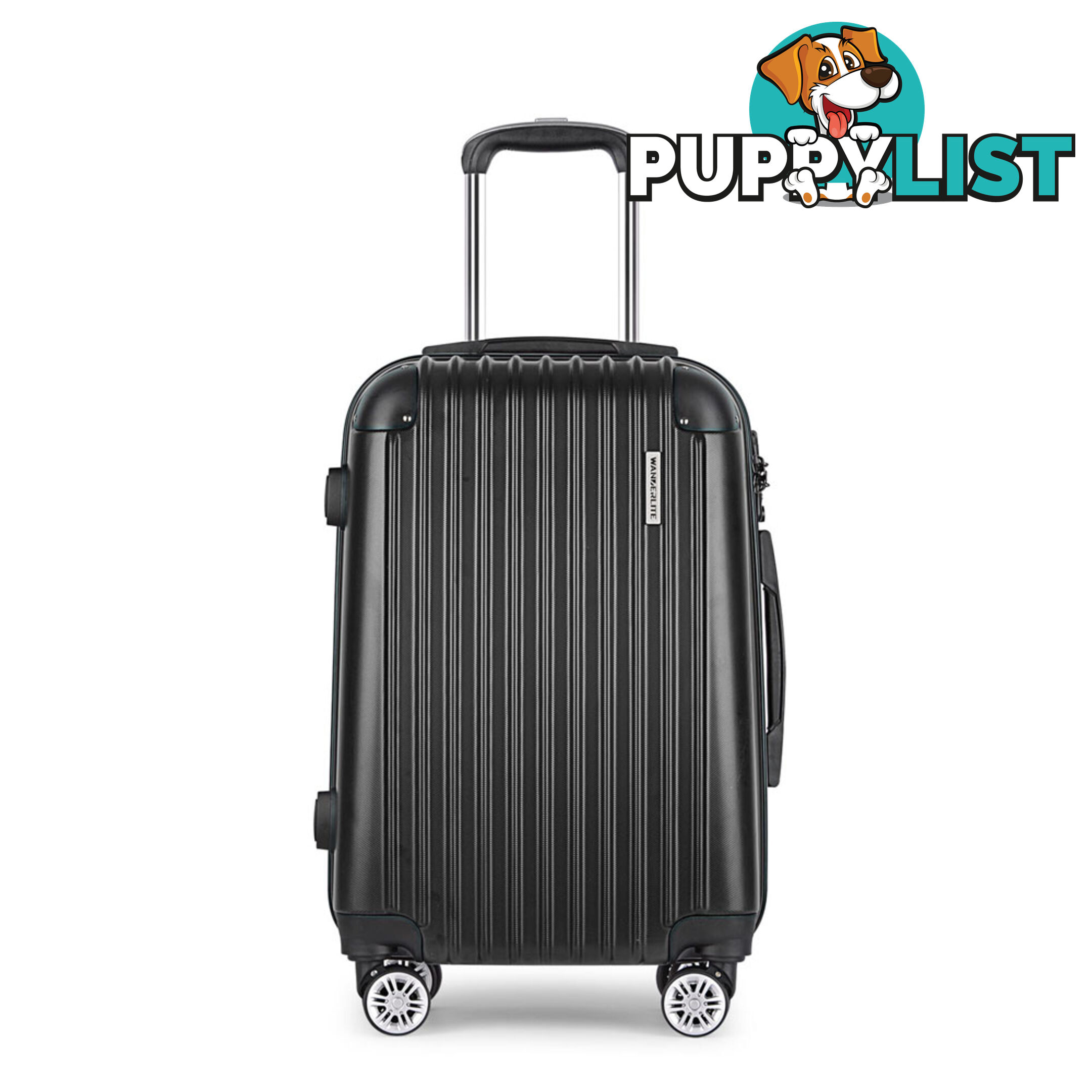 20"  Wanderlite Luggage Case  Black