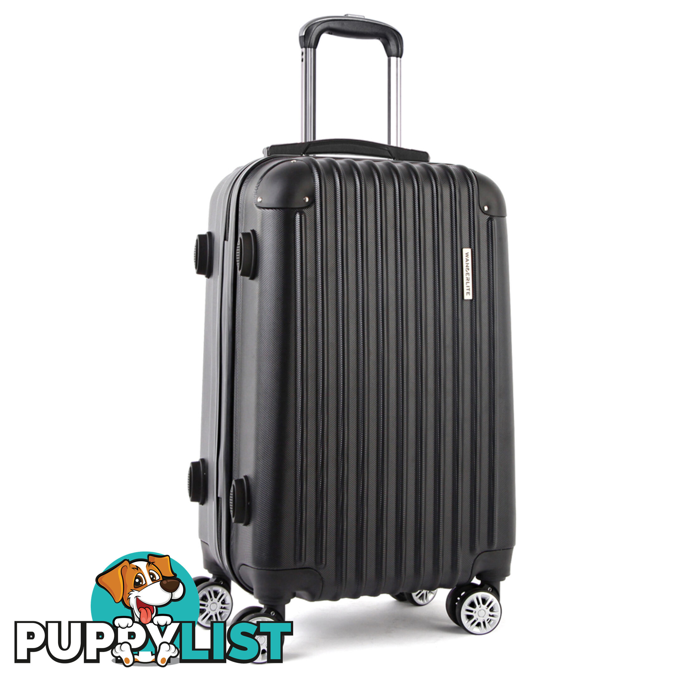 20"  Wanderlite Luggage Case  Black