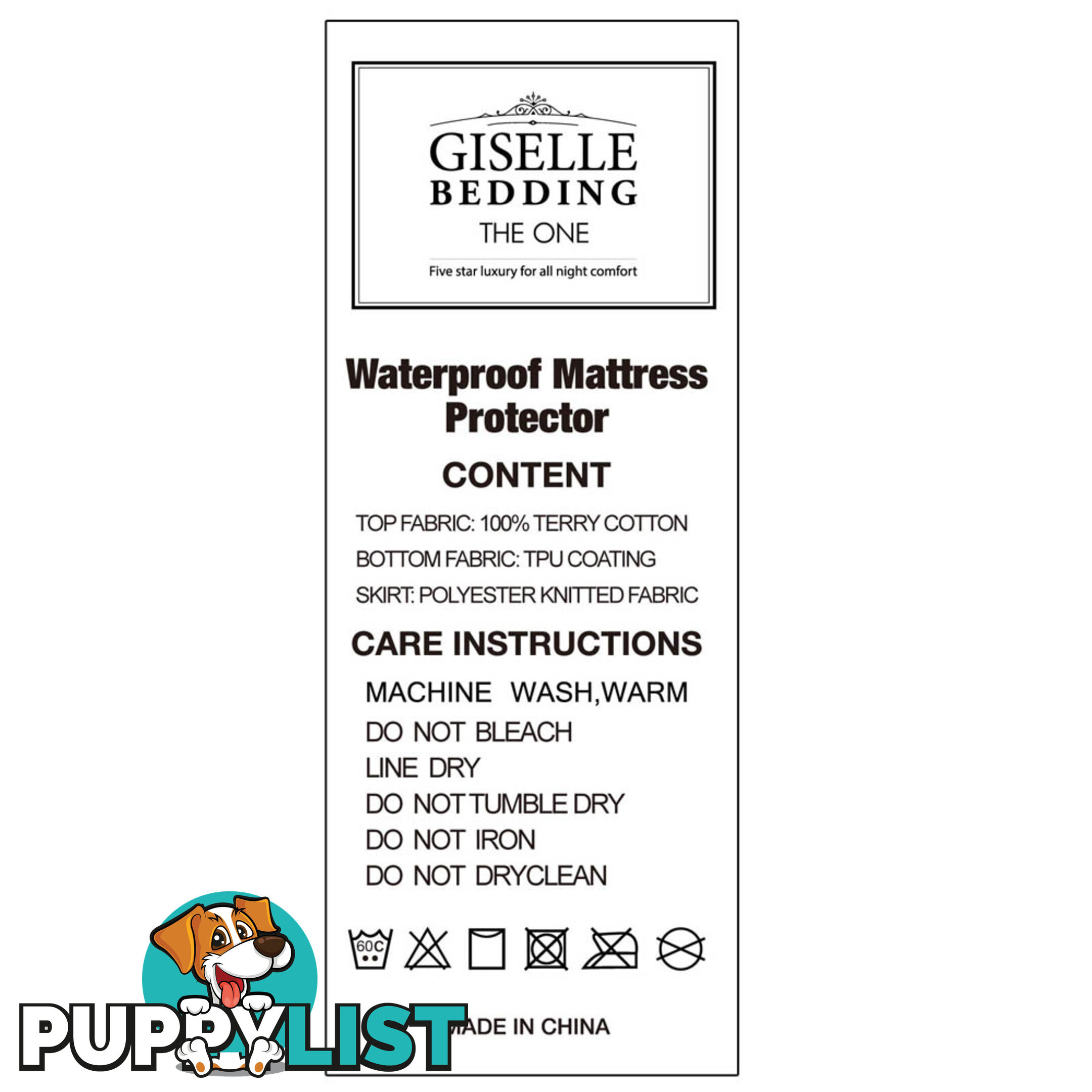 Waterproof Mattress Protector - Single