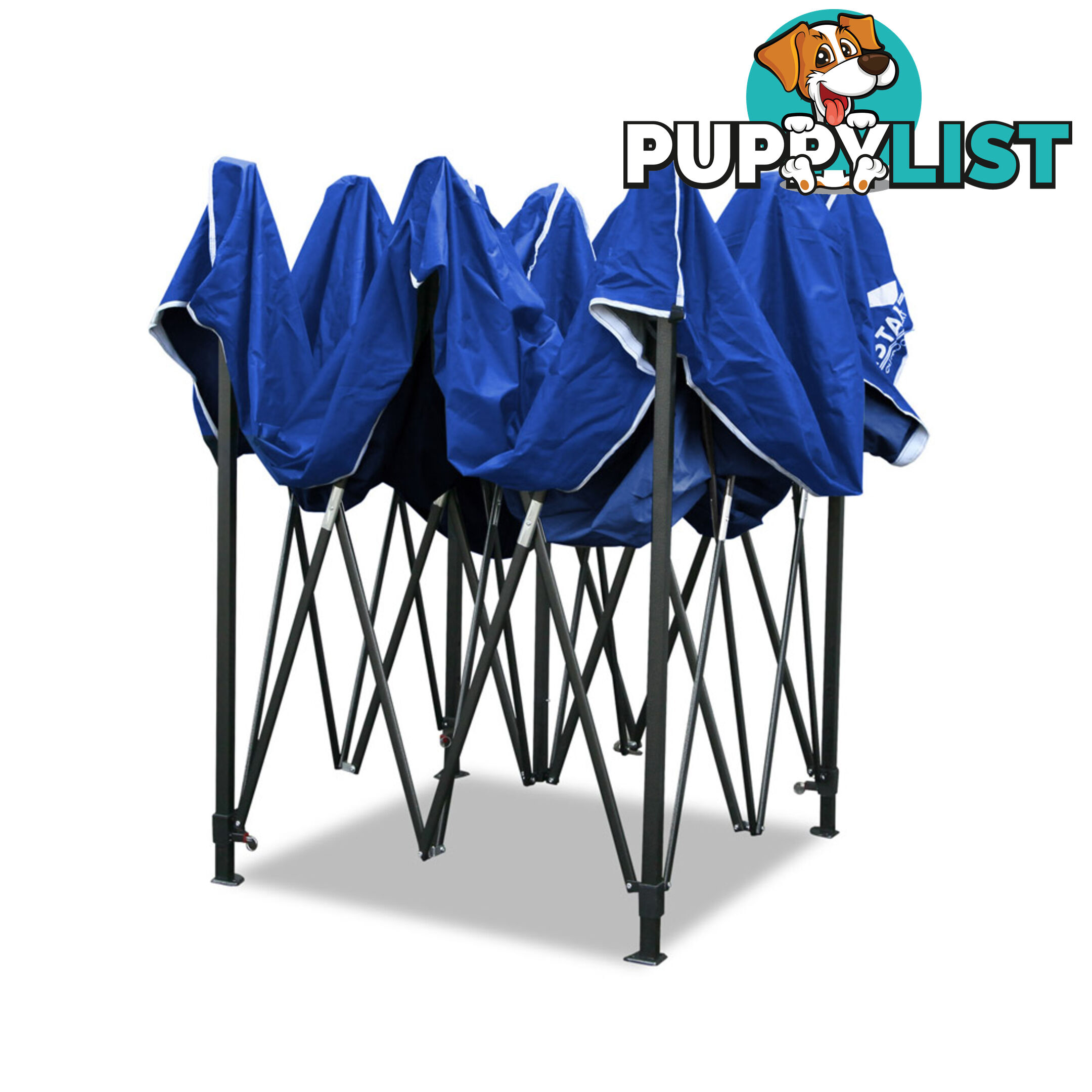 3x3 Pop Up Gazebo Hut with Sandbags Blue