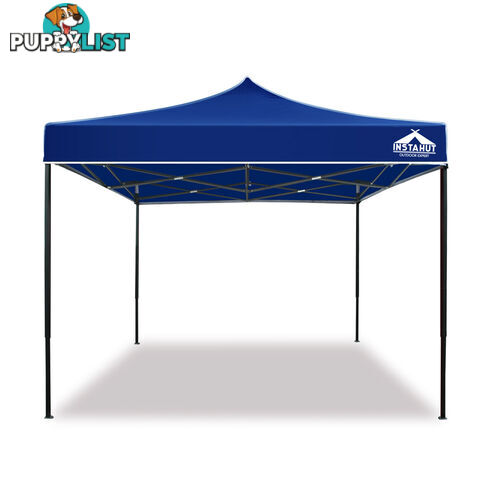 3x3 Pop Up Gazebo Hut with Sandbags Blue